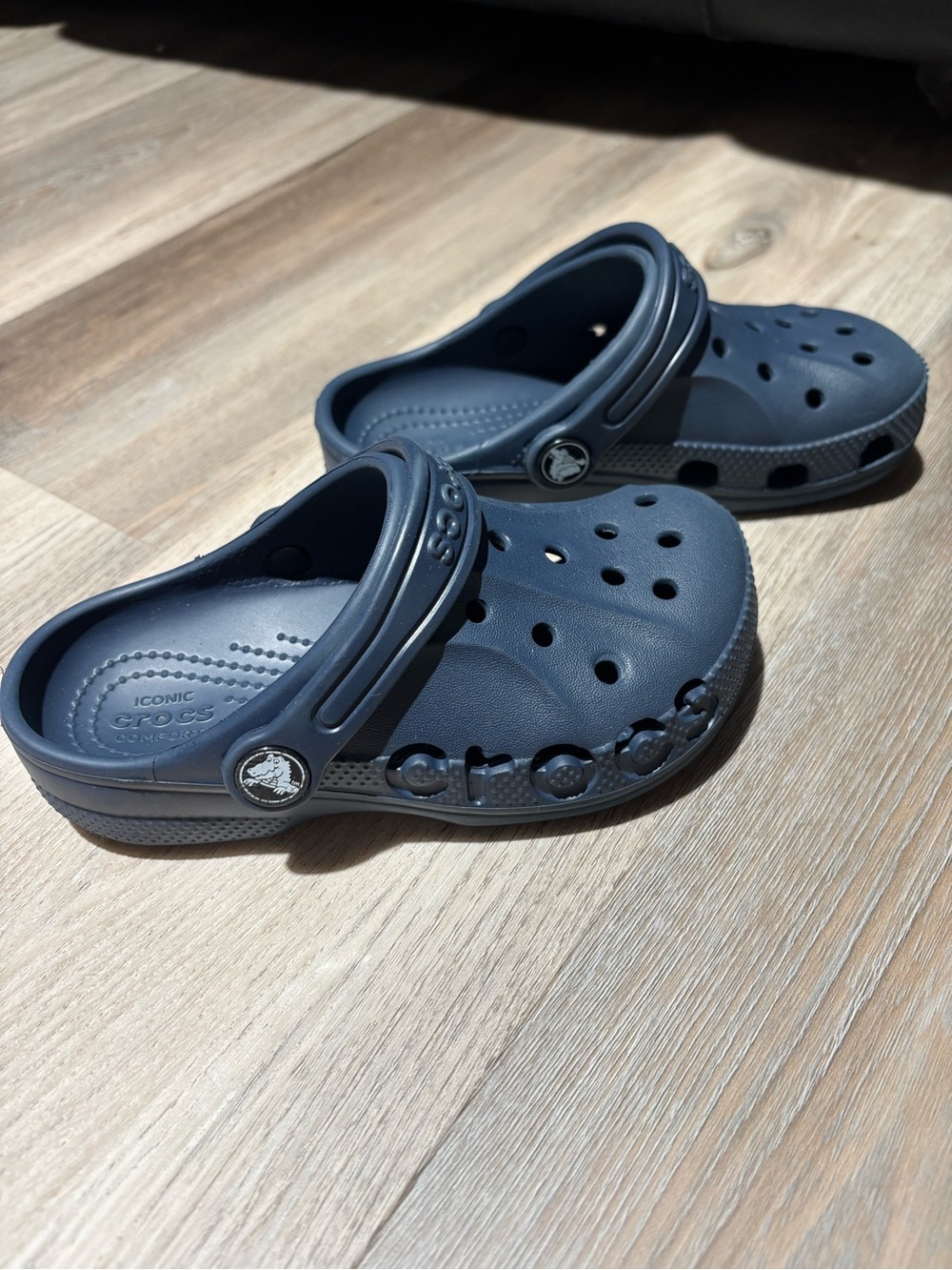 CROCS Kids Classic Clogs in Navy Blue